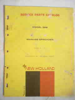 New holland model 368 manure spreader parts catalog 