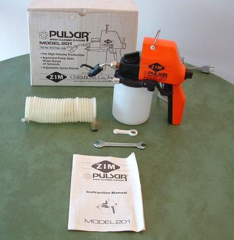 New zim pulsar 201 spray gun cleaning carpet upholstery 