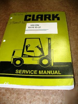 Stand up forklift clark esm 25 cap. 4150# lift 186