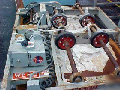 Webb 2000 lb capacity fixed base turning roll