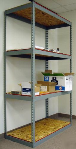  rivet shelving --- great for offices and garages