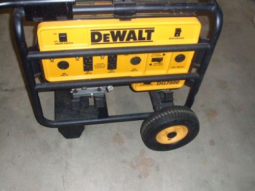 New dewalt DG7000 generator, (8 hours)