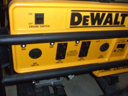 New dewalt DG7000 generator, (8 hours)