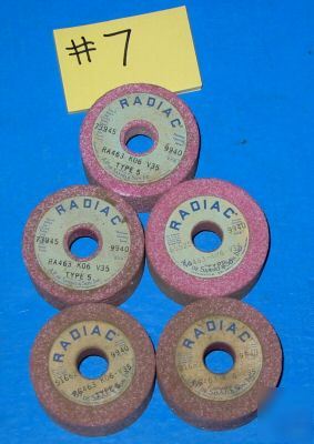 New radiac 2-1/2X1/4X5/8 grinding wheel lot/5 type 1