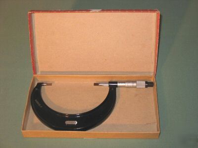 Starrett 3â€-4â€ blade micrometer outside, model #486, 