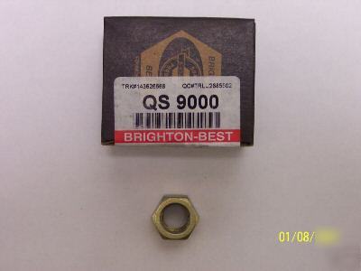 100 pc brighton-best grade 8 hex nuts zinc nuts 1/4-20