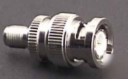 Coax adapter bnc male to sma female