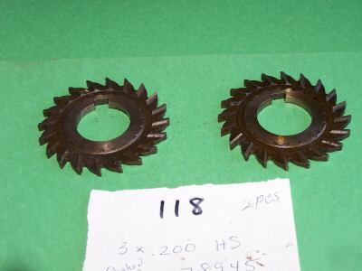 2 hss milling cutter dia.3