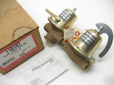 Bell & gossett 110197 f-3 dual unit redg & relief valve