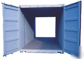 New storage containers: 20' dd shipping container