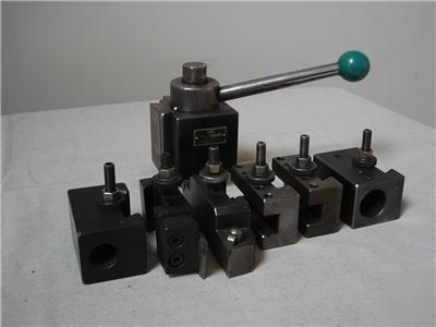 Dtm tool post set 6 holders 90-a