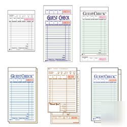 Guestchecks restaurant guest check pads-ntc A3632