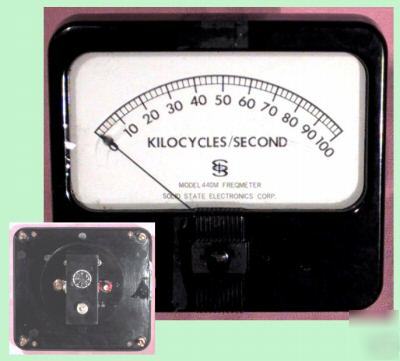 Kilocycles/second electronic meter, 100 khz,model 440M