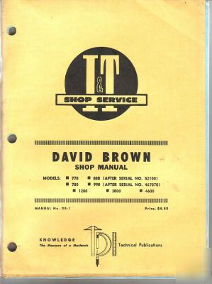 David brown manual 770 780 880 990 1200 3800 4600