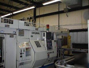 Okuma lcc-15-2S twin saddle 4 axis cnc turning center