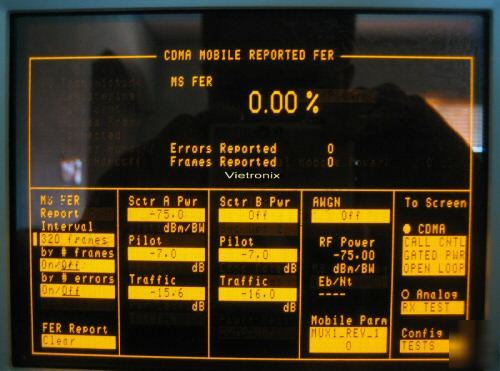 Hp agilent E8285A cdma mobile station test set + opts