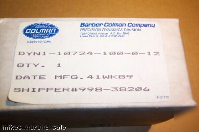 Barber colman DYN1-10724-100-0-12 onan 150-2330 nos 