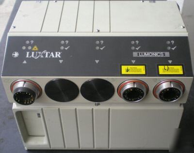 Luxstar lumonics laser beam splitter dual output