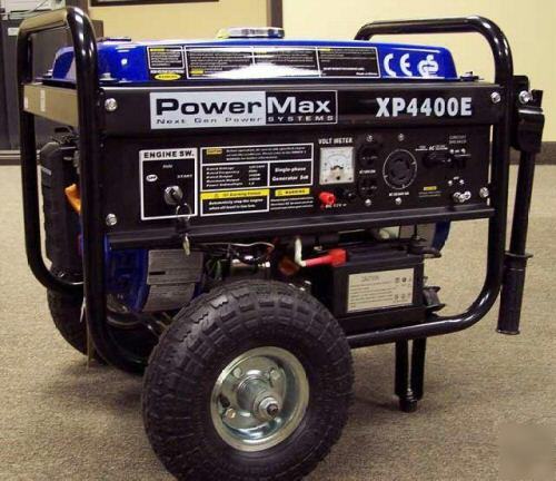 New 4400 watt 6.5 hp elec portable gas generator rv 