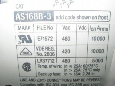Weber circuit breakers AS168B-3 lot of (4)