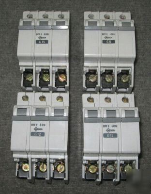 Weber circuit breakers AS168B-3 lot of (4)