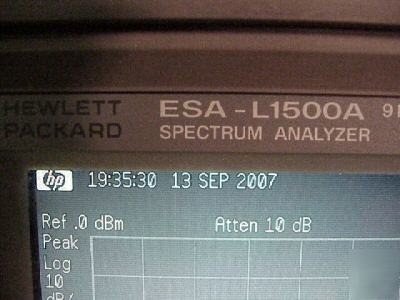 Agilent E4411A esa-L1500A spectrum analyzer 9KH-1.5GHZ