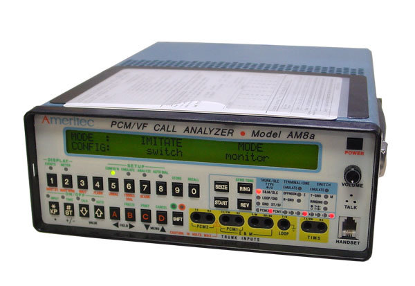 Ameritec AM8A pcm/vf T1 call / signaling analyzer