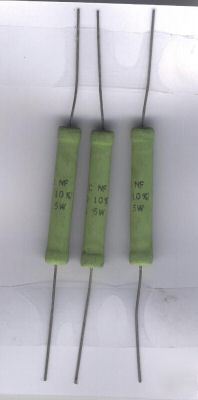 5 watt mallory metal 3.9K ohm film resistor lot of 3