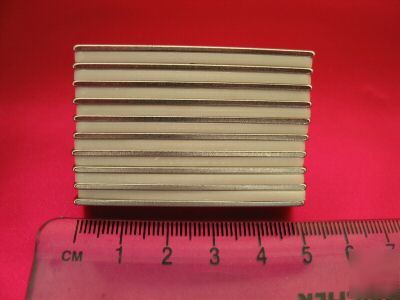 50 neodymium (ndfeb rare earth) magnets 50X10X1.5MM 