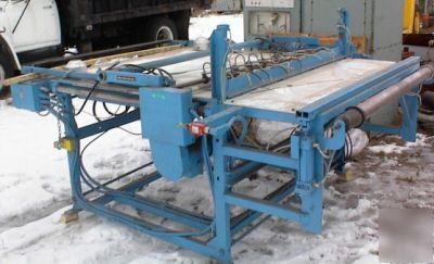 Eilers industrial die cutting press line 67 ton, samco