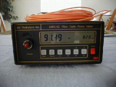 3M photodyne 2285XQ fiber optic power meter w/extras 