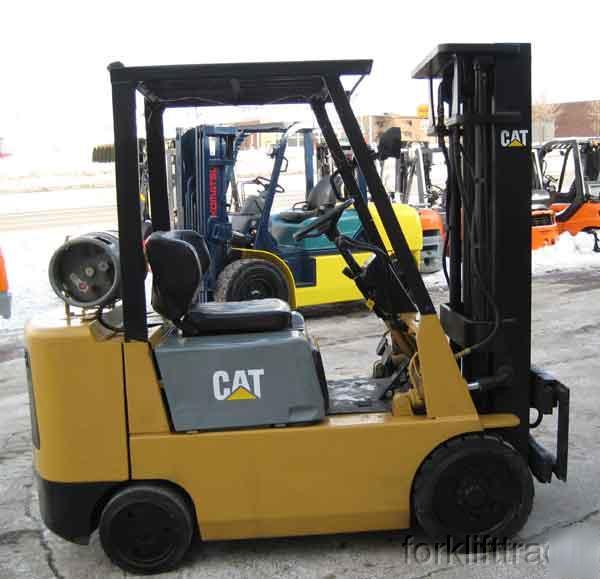 Mitsu/cat 5000LB cushion forklift lifttruck