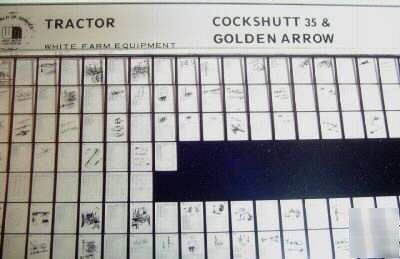 Cockshutt 35 & golden arrow tractor catalog microfiche