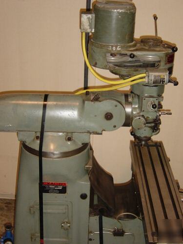 Exacto bridgeport style vertical turret knee mill power