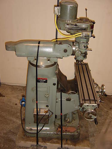 Exacto bridgeport style vertical turret knee mill power