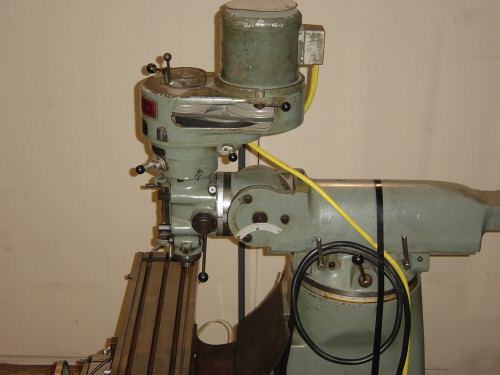 Exacto bridgeport style vertical turret knee mill power