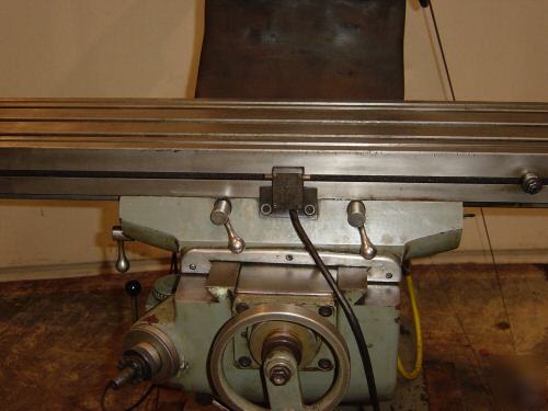 Exacto bridgeport style vertical turret knee mill power