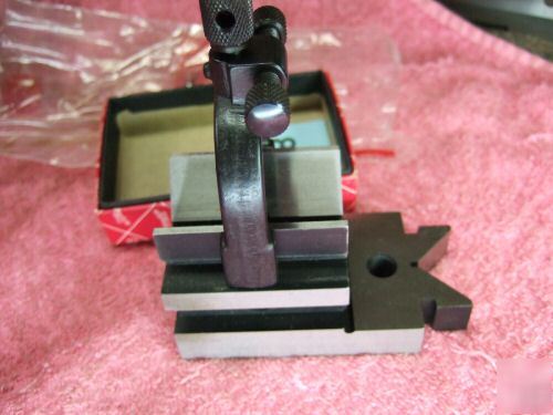 New starrett 567 v-block w/ clamp toolmaker mint 