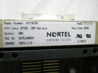 Nortel multi-channel power amplifier NTFC07BA 