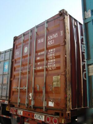 40' std used shipping storage container houston, texas