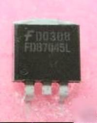 FDB7045L, surf. mnt. 30V, 100A n-channel mosfet, 10 ea