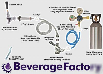 Kegerator keg tap home bar beer cooler taps kit sck-10