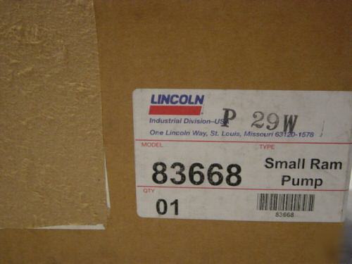 New lincoln ind centro-matic ram grease pump lubricator
