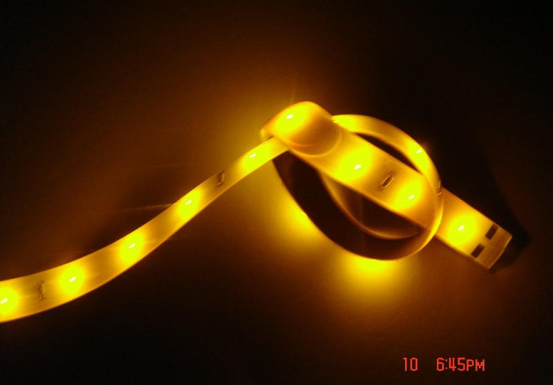 Yellow 12V 60CM waterproof 30PCS 0603 smd led strip