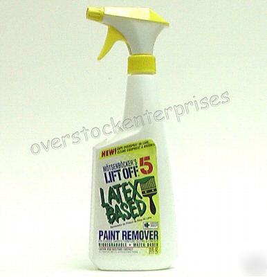 5 spray bottles of lift off latex based paint remover