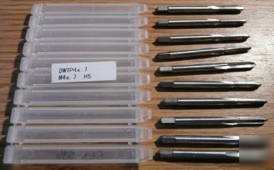 New 10PC hss M4 x 7 quality import plug tap