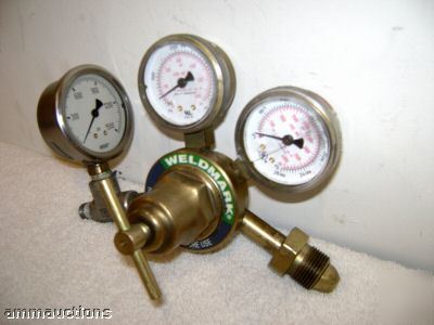 Weldmark P250 500 regulator w/ wika gauge 1500 psi