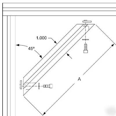 8020 aluminum 45 degree support 10 s 2572 n