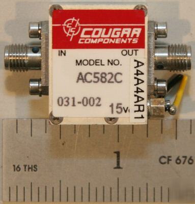 Cougar AC582C cascadable amplifier 20-500 mhz 23 db