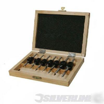 Drill & countersink set from silverline, in case
